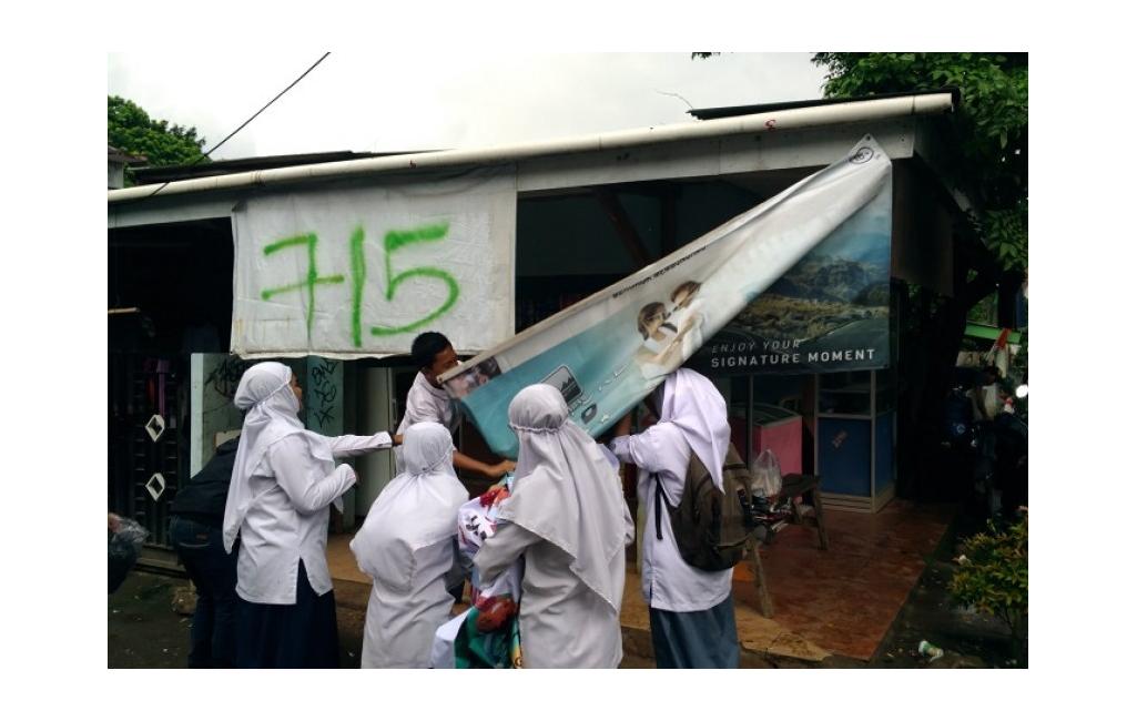 Sekolah di Kabupaten Bogor Turunkan Iklan Rokok