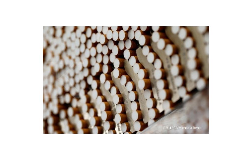 Tolak Pameran Mesin Rokok, Mahasiswa Bawa Rokok Raksasa