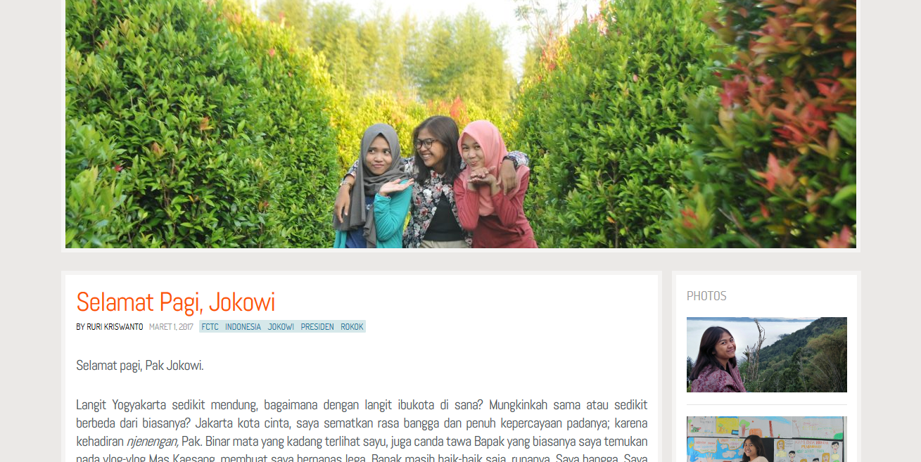 Selamat Pagi, Jokowi
