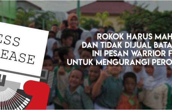 Rokok Harus Mahal dan Tidak Dijual Batangan, Ini Pesan Warrior FCTC untuk Mengurangi Perokok Anak